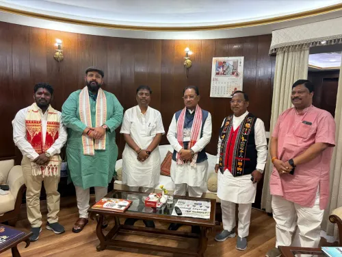 CM Sai Meets Chhattisgarh Delegation in Delhi Ahead of Tribal Cultural Summit