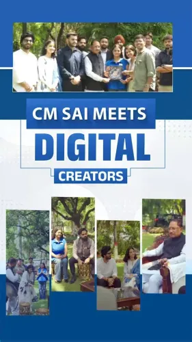 CM Sai Meets Digital Creators at CMO Residence
