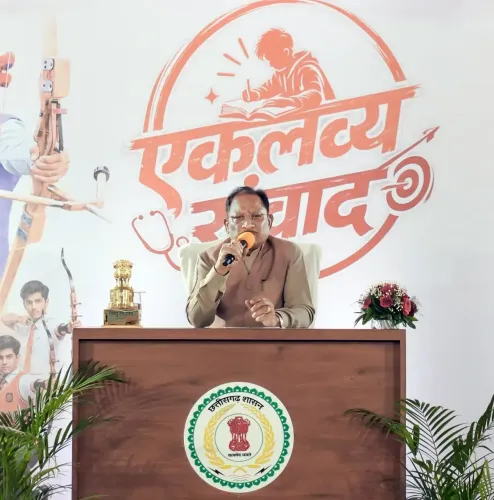 CM Sai meets Eklavya school NEET-2026 qualifiers in 'Eklavya Samvad'