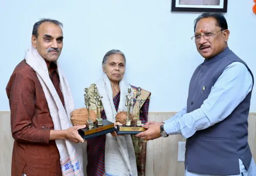 CM Sai Meets Padma Shri Doctors Who Served Bastar Tribes