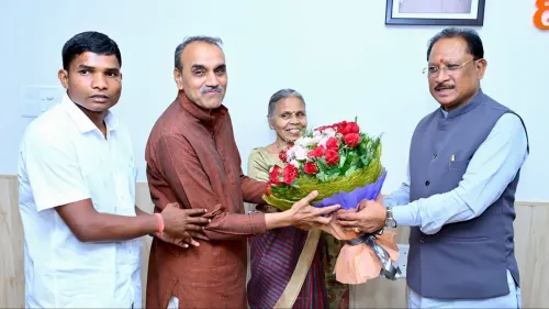 CM Sai Meets Padma Shri Godboles, Honours 40-Yr Bastar Service