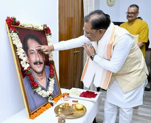 CM Sai pays floral tribute to Dilip Singh Judeo on death anniversary