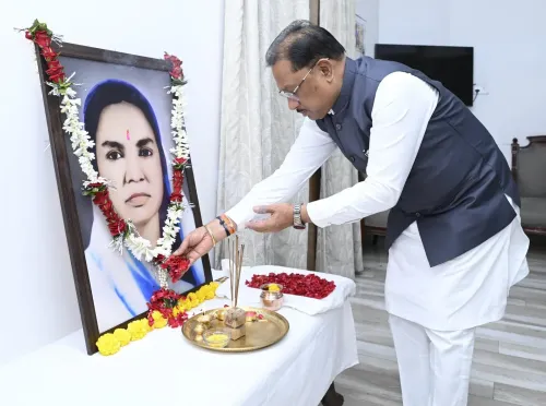CM Sai pays tribute to Minímata on her death anniversary
