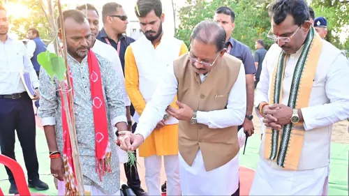 CM Sai Plants Peepal Sapling Under 'Ek Ped Maa Ke Naam' Drive
