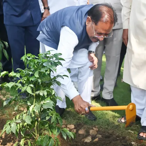 CM Sai Plants Saplings in Raipur on World Environment Day