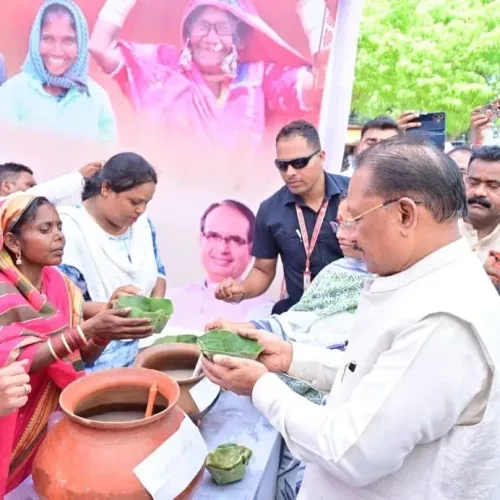 CM Sai Savours Madia Pej at Sushasan Tihar in Kondagaon