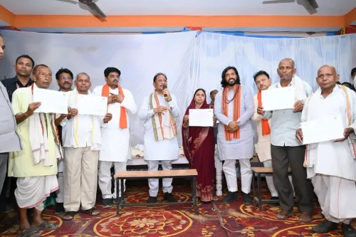 CM Sai Visits Kosrangi Village, Distributes SVAMITVA Property Cards