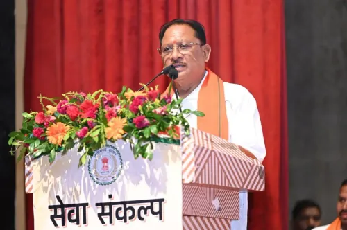 CM Sai Welcomes Seva Sankalp Yatra Riders in Raipur