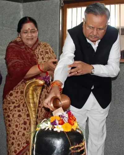 CM Sai Wishes Raman Singh on 47th Wedding Anniversary