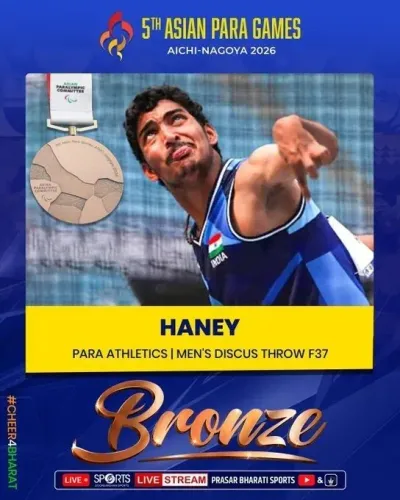 CM Saini Hails Indian Para Athletes' Bronze Medals at Asian Para Games 2026