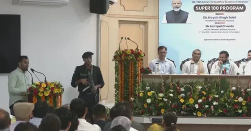 CM Saini Honours Haryana Super-100 JEE Toppers in Chandigarh