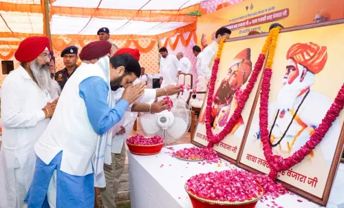 CM Saini Pays Tribute to Baba Makkhan Shah, Bhai Lakhi Shah