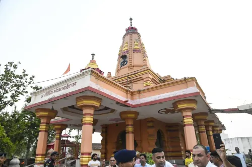CM Saini Pays Tribute to Saint Nataraj Giri, Inspects Dome Collapse at Babaen Temple