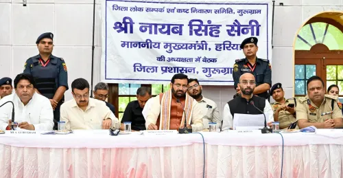 CM Saini Reviews Public Grievances at Gurugram District Meet