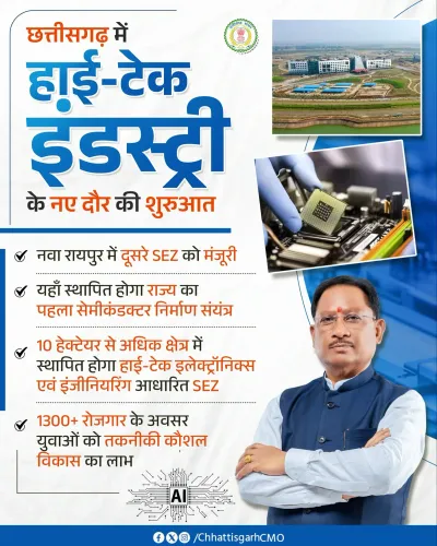 CM Sai's Chhattisgarh Gets Second SEZ for Semiconductors