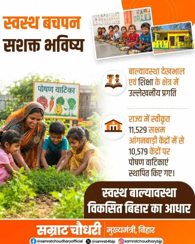 CM Samrat Choudhary: 10,579 Poshan Vatikas Set Up in Bihar