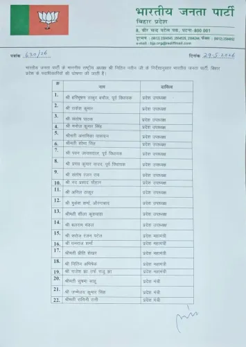 CM Samrat Choudhary Congratulates New BJP Bihar Office Bearers