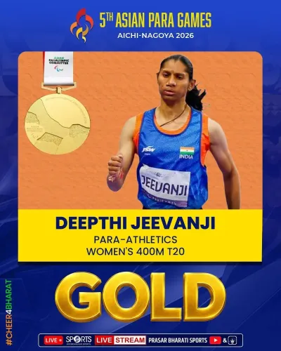 CM Samrat Choudhary Hails Deepti Jeevanji's Gold at Asian Para Games 2026