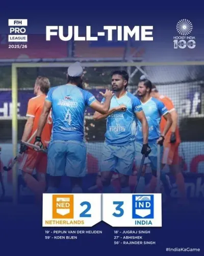 CM Samrat Choudhary Hails India's 3-2 Win Over Netherlands in FIH Pro League