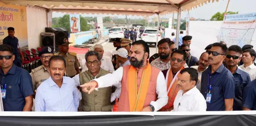 CM Samrat Choudhary Inspects Vikramshila Bridge, Ganga Path Works