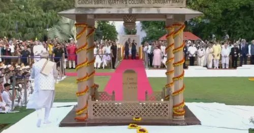 CM Samrat Choudhary Joins Gandhi Jayanti Event at Gandhi Smriti