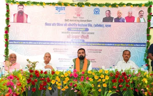 CM Samrat Choudhary lays foundation for Biharsharif dairy plant