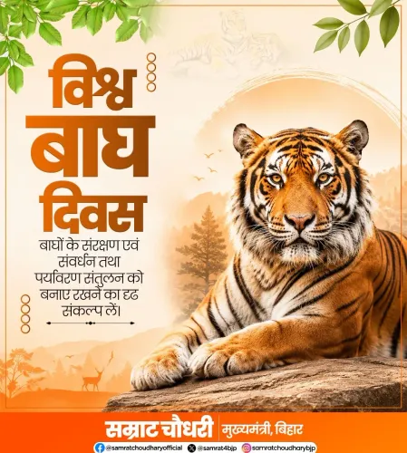 CM Samrat Choudhary marks World Tiger Day with conservation pledge
