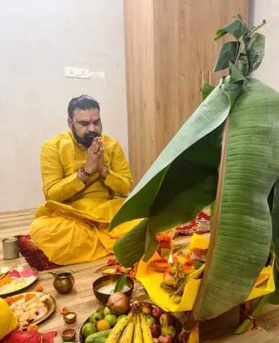 CM Samrat Choudhary offers Satyanarayan puja on Guru Purnima