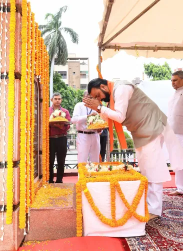 CM Samrat Choudhary pays tribute to Deendayal Upadhyay in Patna