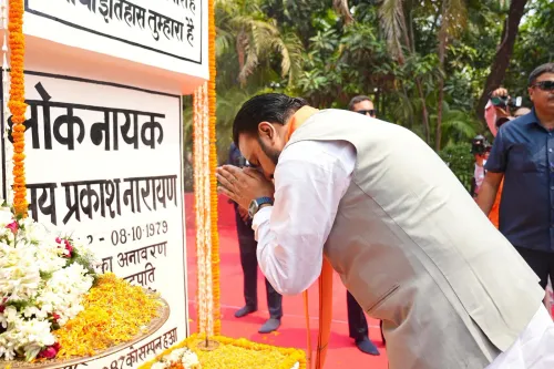 CM Samrat Choudhary Pays Tribute to JP on Sampoorna Kranti Divas
