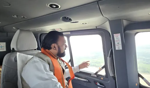 CM Samrat Choudhary surveys Champaran floods from air