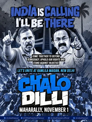 INDIA bloc Delhi rally: Kerala CM Satheesan joins 'Chalo Dilli' on November 1