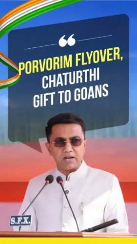CM Sawant Announces Porvorim Flyover as Chaturthi Gift