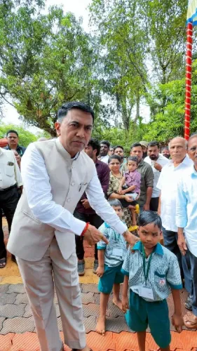 CM Sawant Dedicates Modern Anganwadi to Gauthan Families