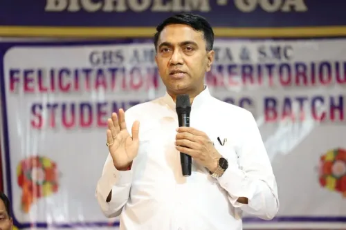 CM Sawant Felicitates SSC, HSSC Toppers from Govt School Amona