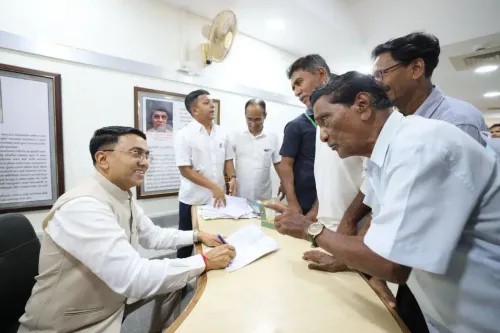 CM Sawant Holds Public Grievance Meet at Sankhali