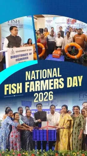 CM Sawant Honours Goa's Fish Farmers on National Fish Farmers Day