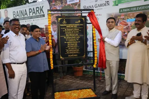 CM Sawant Lays Foundation for Mormugao Garden Upgrade