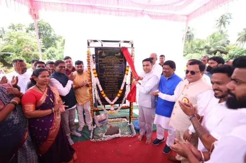 CM Sawant lays foundation stone for Collem-Sigao Panchayat Building
