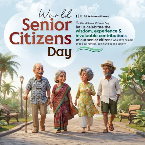 CM Sawant marks World Senior Citizens Day with call for elder dignity