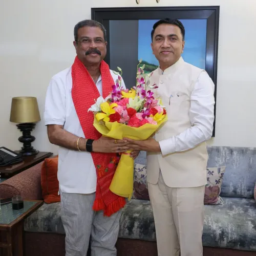 CM Sawant Meets Union Min Pradhan Over NIT Goa Recruitment