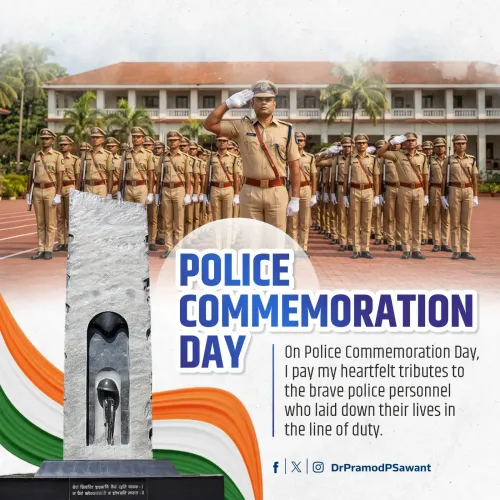 CM Sawant Pays Tribute on Police Commemoration Day