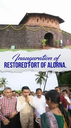 CM Sawant Unveils Restored Halarna Fort as Heritage Symbol