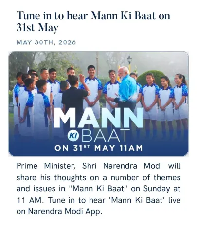 CM Sawant urges Goans to tune in to Mann Ki Baat on May 31