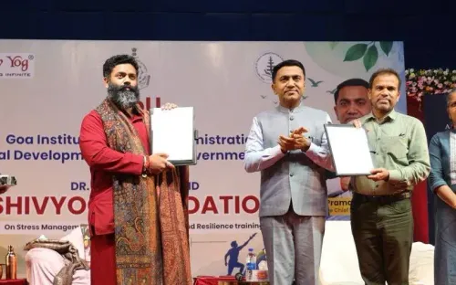 CM Sawant Witnesses GIPARD-ShivYog MoU for Govt Employee Wellness