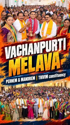 CM Sawant's Seva Sankalp Melava Reaches Mandrem, Pernem, Tivim