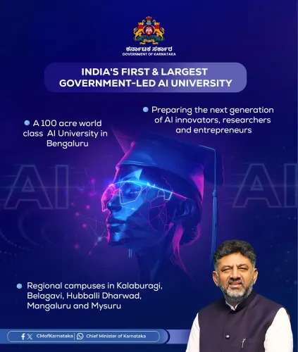 CM Shivakumar Announces India's First Govt AI University in Bengaluru