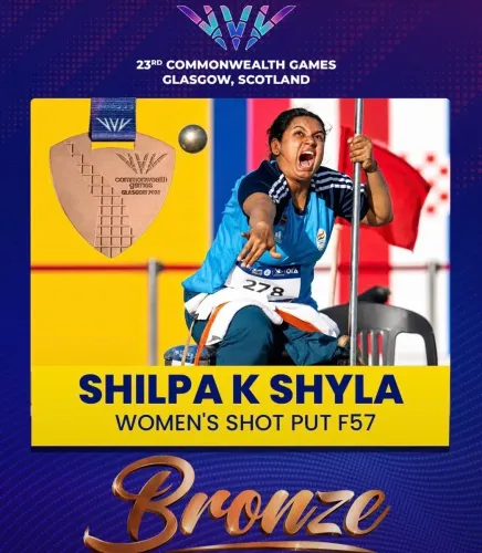 CM Shivakumar Congratulates Shilpa K. Shyla on CWG Bronze