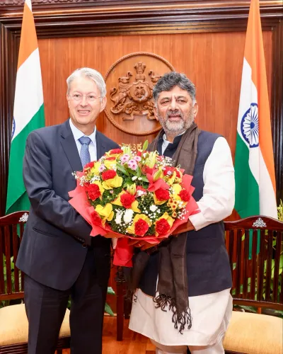 CM Shivakumar Meets Luxembourg Envoy, Eyes Space Expo 2026 Tie-Up