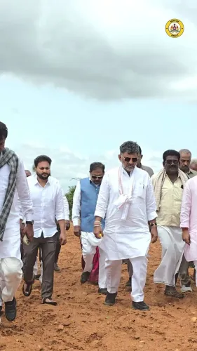 CM Shivakumar Visits Drought-Hit Chitradurga